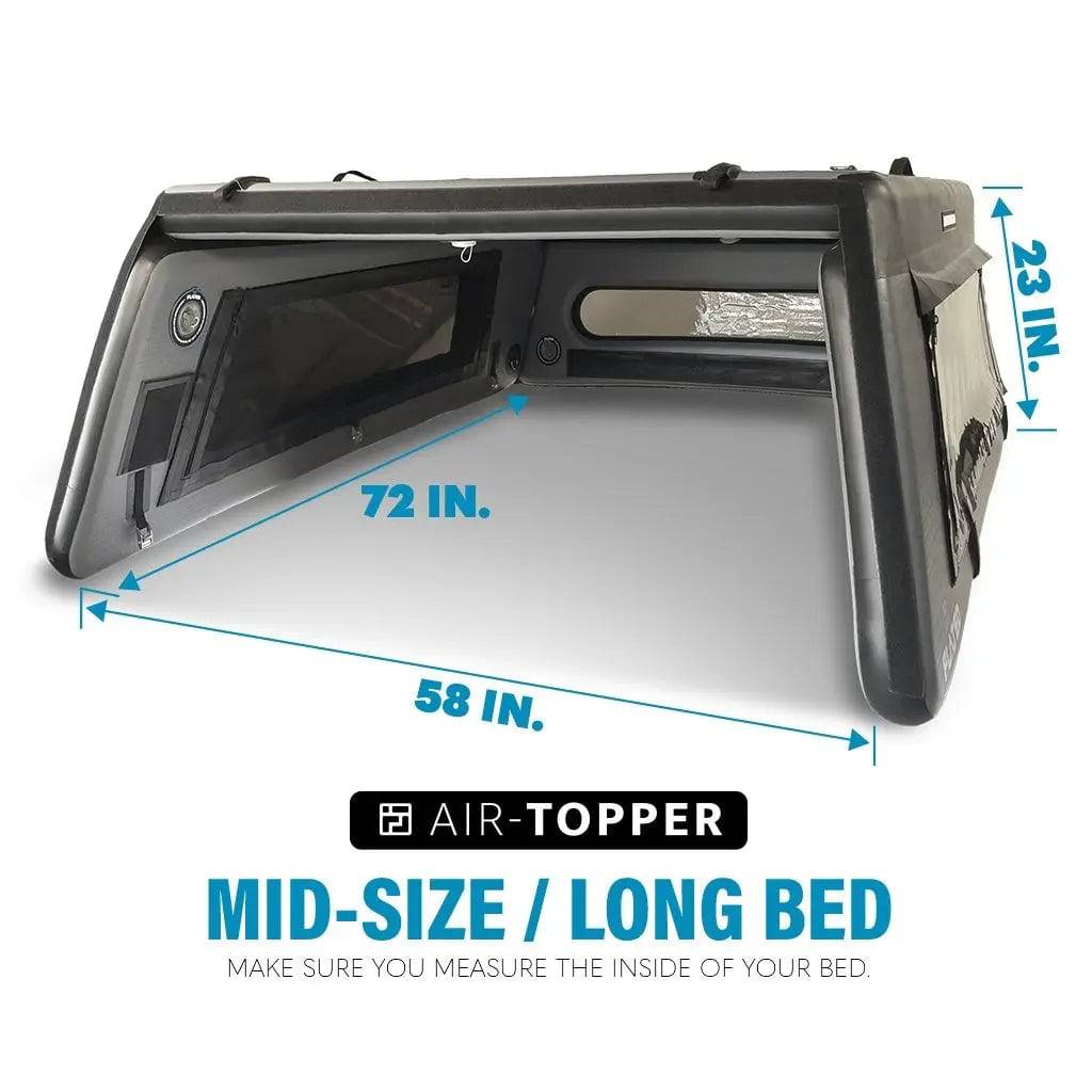 Close up of the dimensions on an Air-Topper™ Mid-Size - GETFLATED